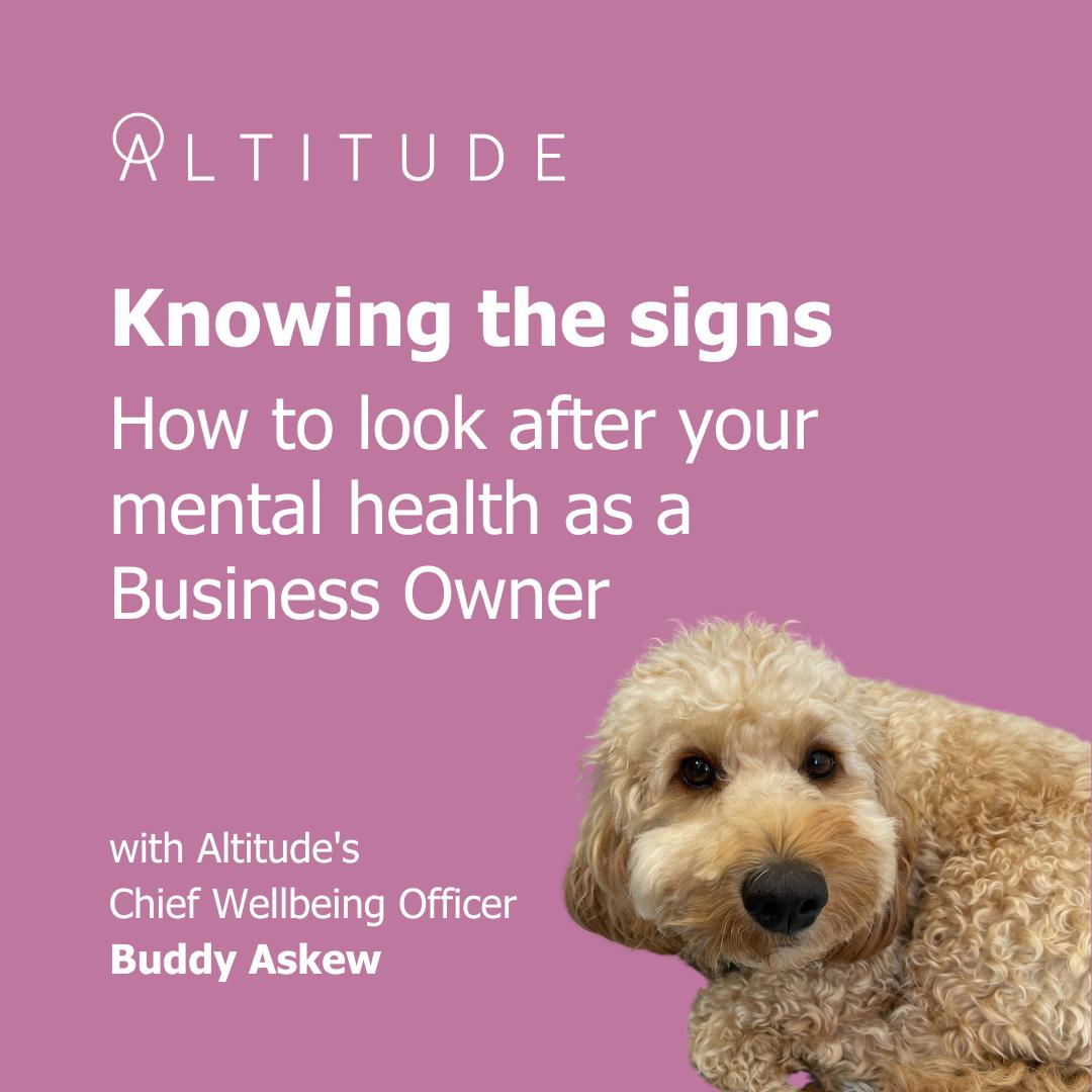 Recognising Signs of Poor Mental Health: SME Owners' Insight - A post from Altitude's Chief Officer Buddy Askew 🛑  It's crucial for business owners to recognize signs of poor mental health – in ourselves and our teams. Watch for changes in behavior, mood, or performance. Stigma-free conversations and accessible resources can make a world of difference. By addressing mental health openly, we build stronger, more resilient businesses. Let's support each other's well-being journey.